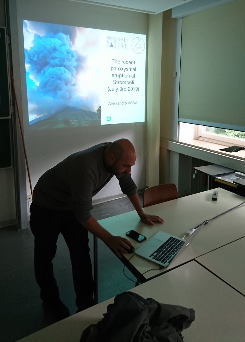 Dr-Alessandro-Vona-lecture-on-Stromboli-eruption-2019